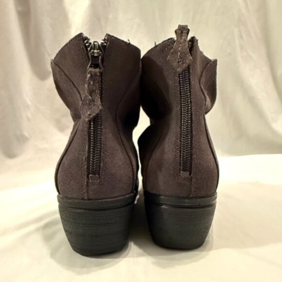 Dansko Arisa Gray Ankle Boots w/ Back Zip Casual Comfort Booties 40/ 9.5 10 - Picture 5 of 11